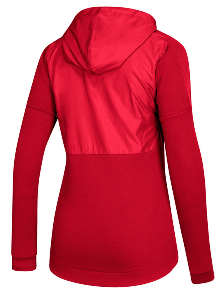 Adidas Womens Nebraska Game Mode Full Zip Jacket