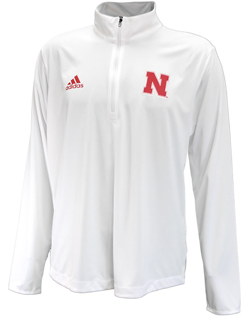 Adidas Nebraska Knit UTL Quarter Zip - White