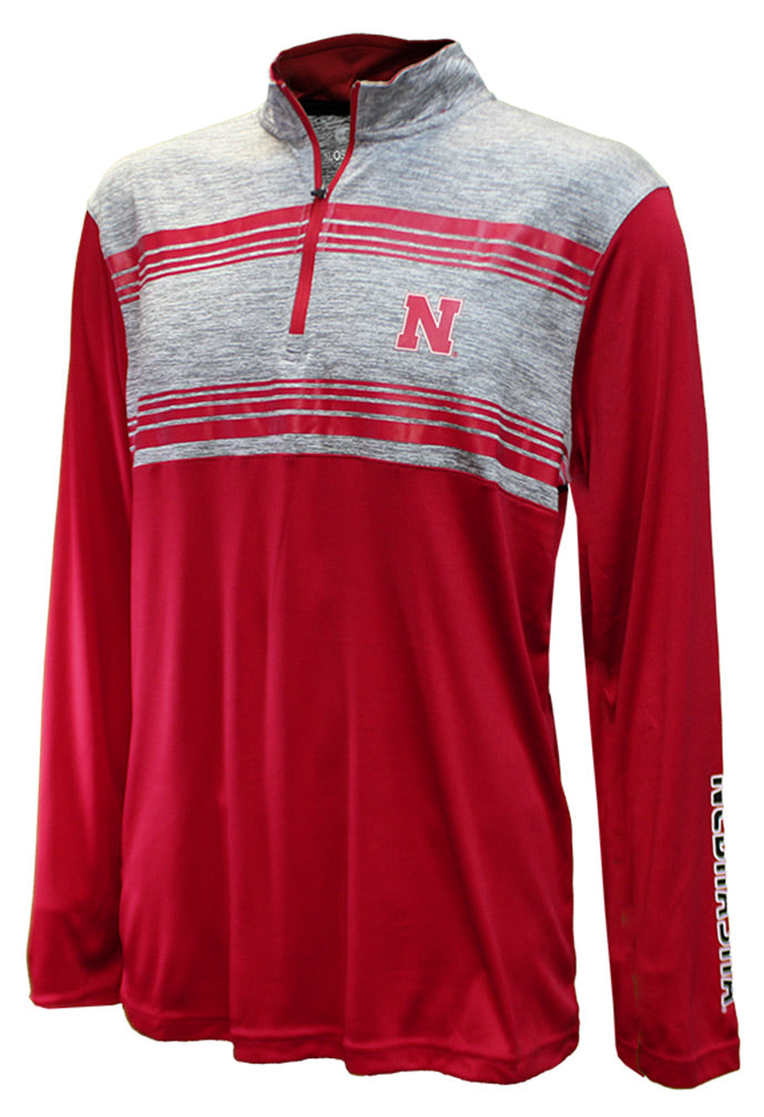 Nebraska Tuxedo Night Stripe Quarter Zip