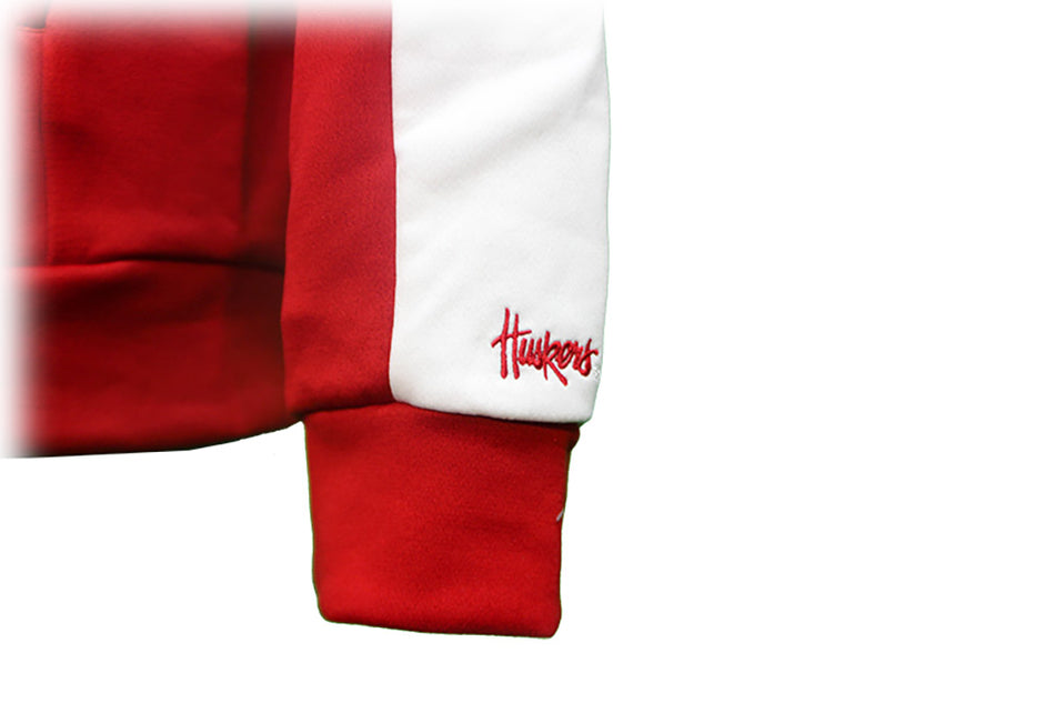 Adidas Official Husker Football Sideline Full Zip Hoodie