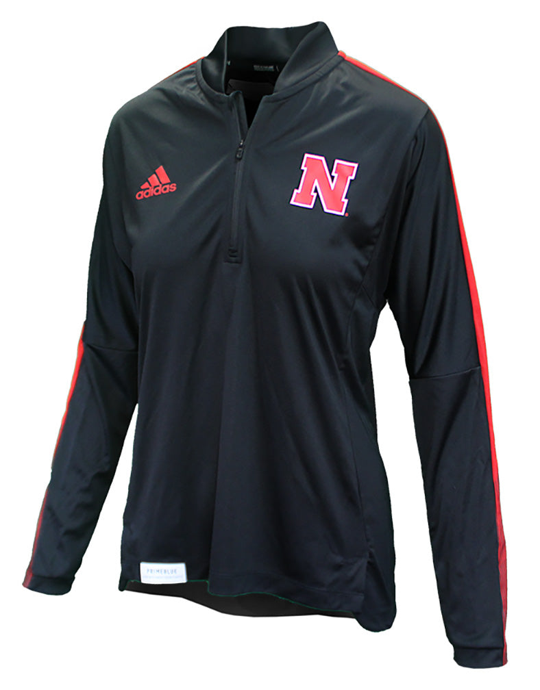Adidas Womens Huskers Knit QTR Zip - Black