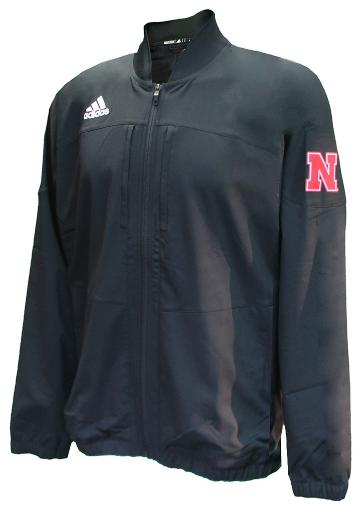 Adidas Nebraska Huskers Stadium Cargo Full Zip Jacket