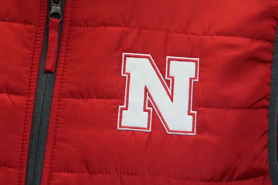 Nebraska End Zone Club Puffer Vest