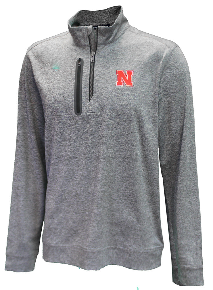 Nebraska Stealth Cutter & Buck Quarter Zip