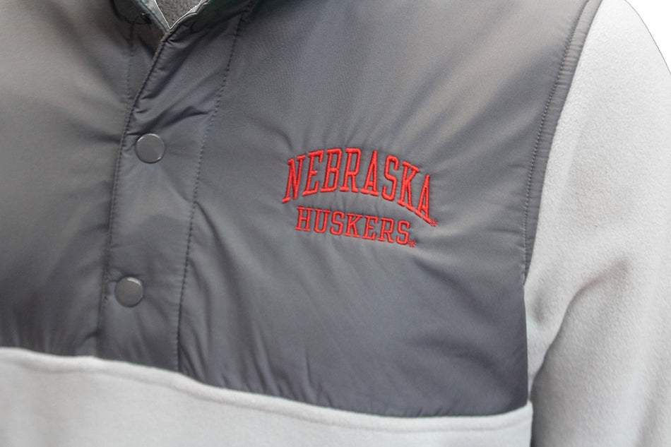 Nebraska Huskers Explorer Fleece Quarter Snap Pullover