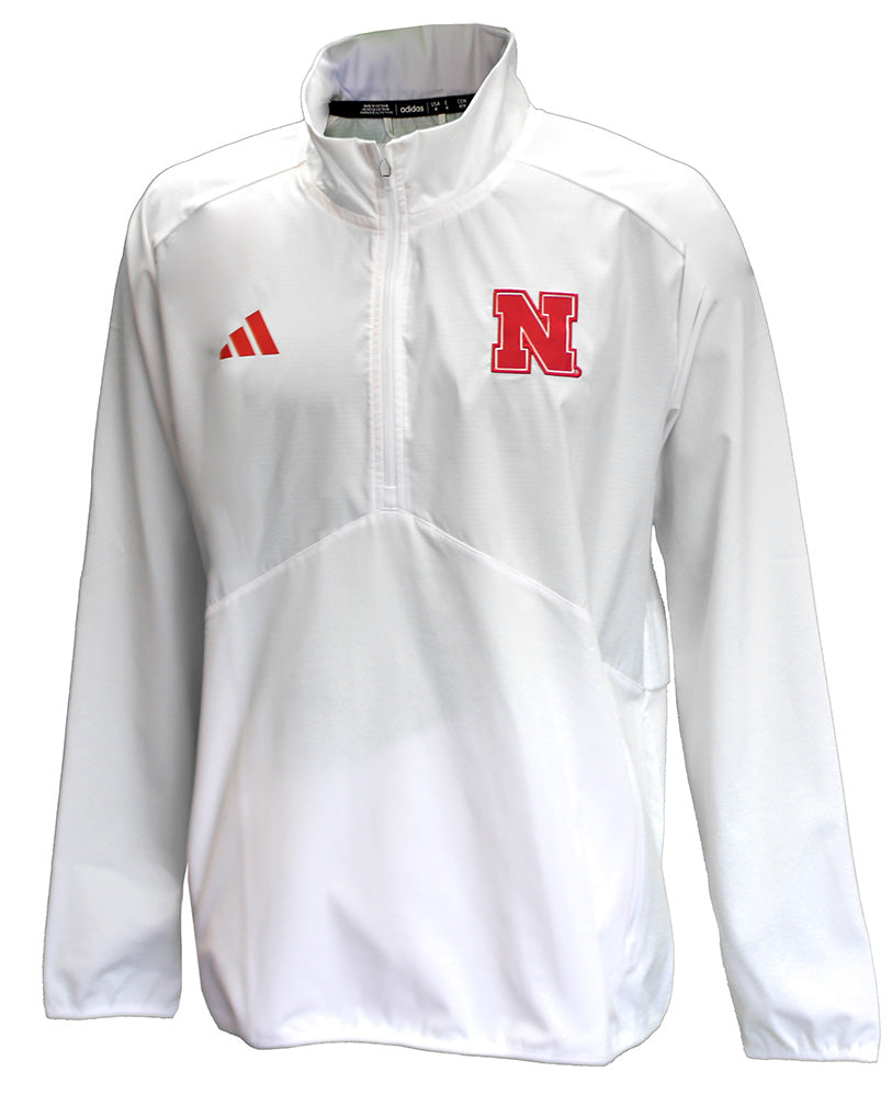 Adidas Nebraska Woven Quarter Zip LS Jacket