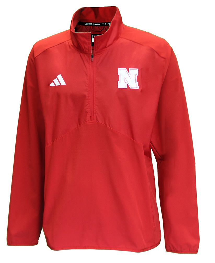 Adidas Nebraska Woven Quarter Zip Home Game Jacket