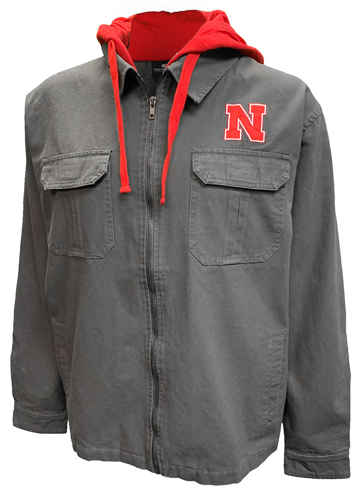 Great Outdoors Full Zip Nebraska Canvas Jacket