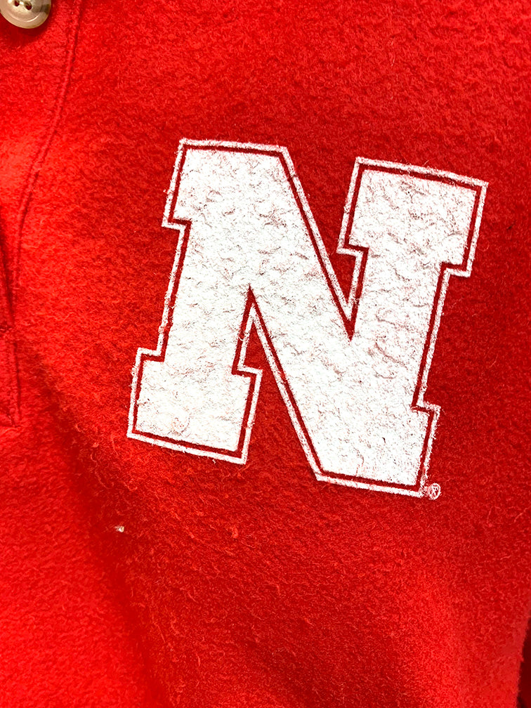 Womens Nebraska Henley Pullover