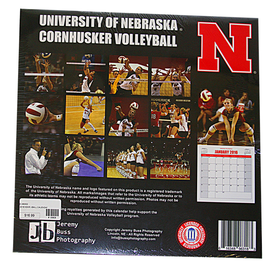 2016 Husker Volleyball Calendar