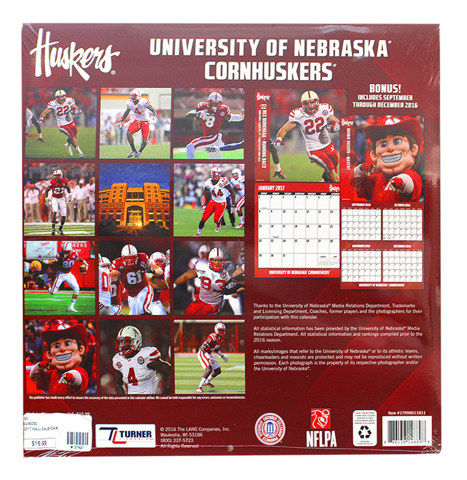 2017 Huskers Wall Calendar