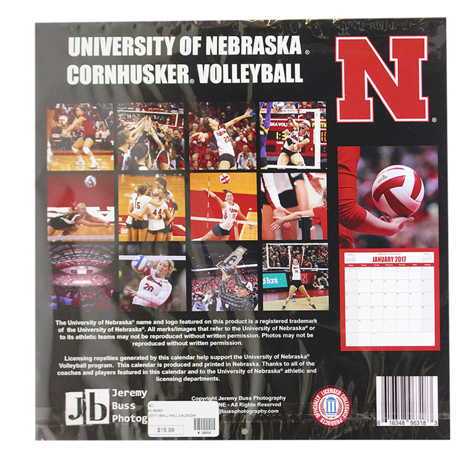 2017 Volleyball Wall Calendar