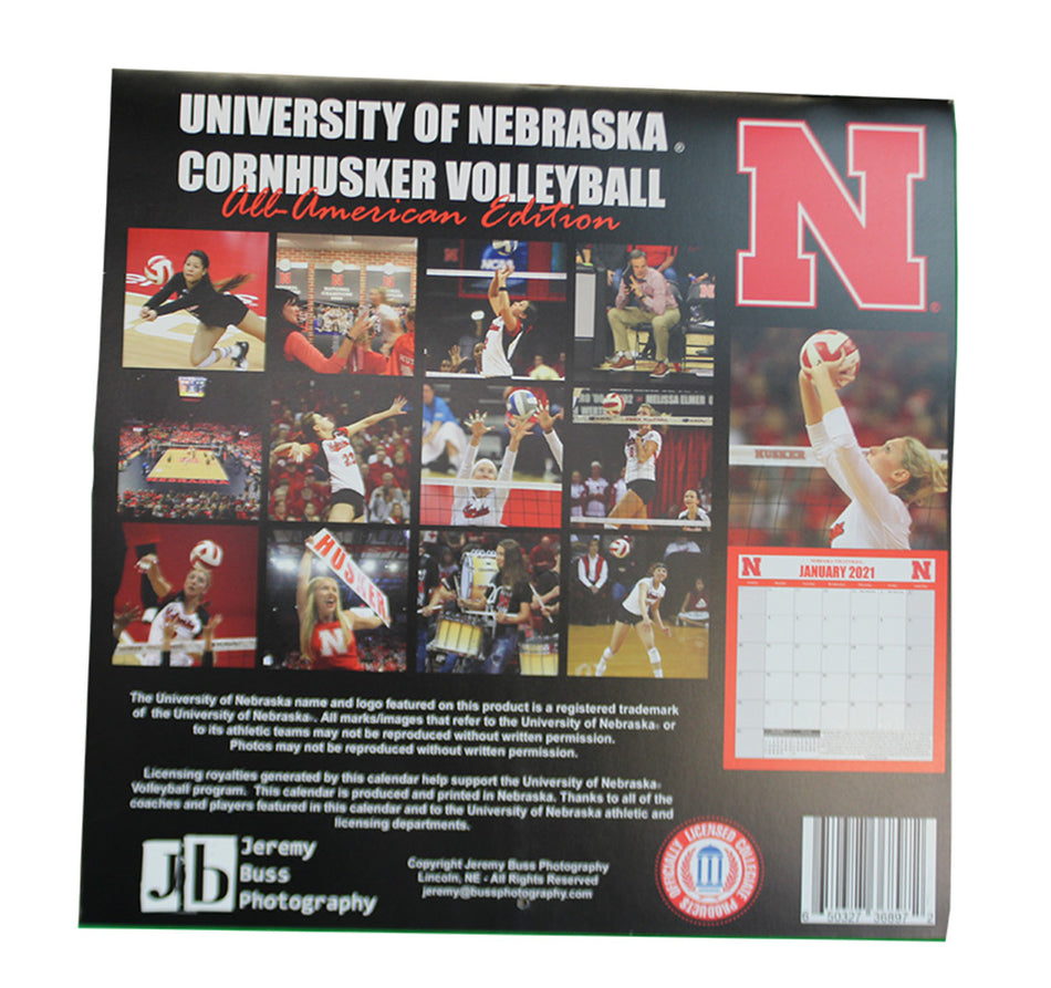 2021 Nebraska Volleyball Wall Calendar