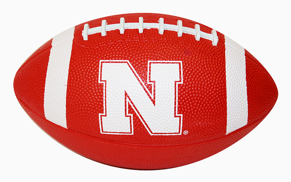 Nebraska Small Rubber Football