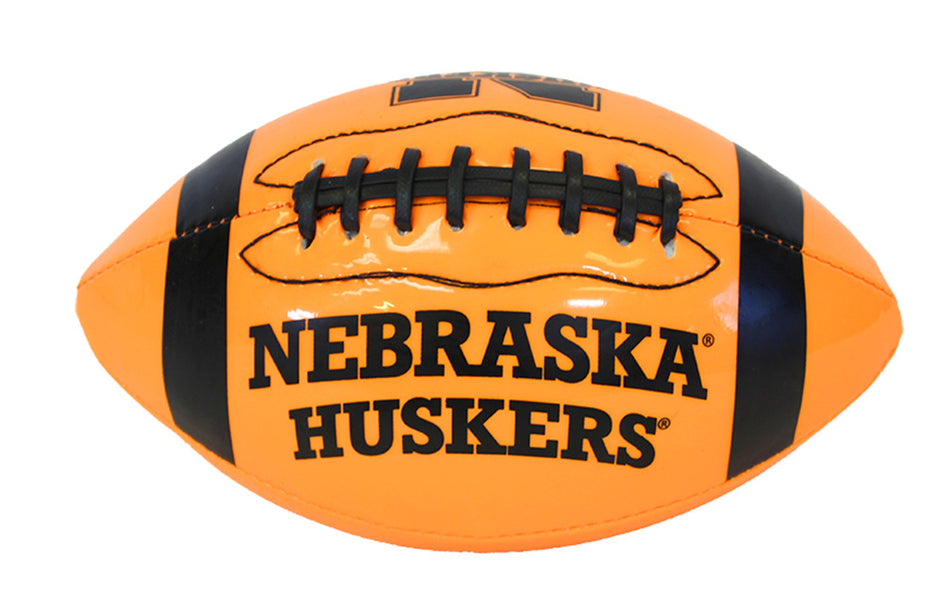 Neon Orange Mini Huskers Football