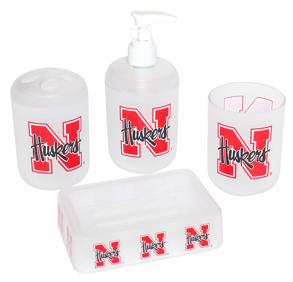 Husker 4 Piece Bathroom Set