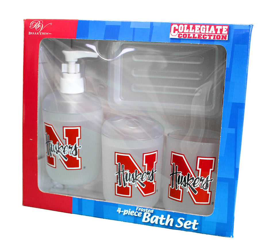 Husker 4 Piece Bathroom Set
