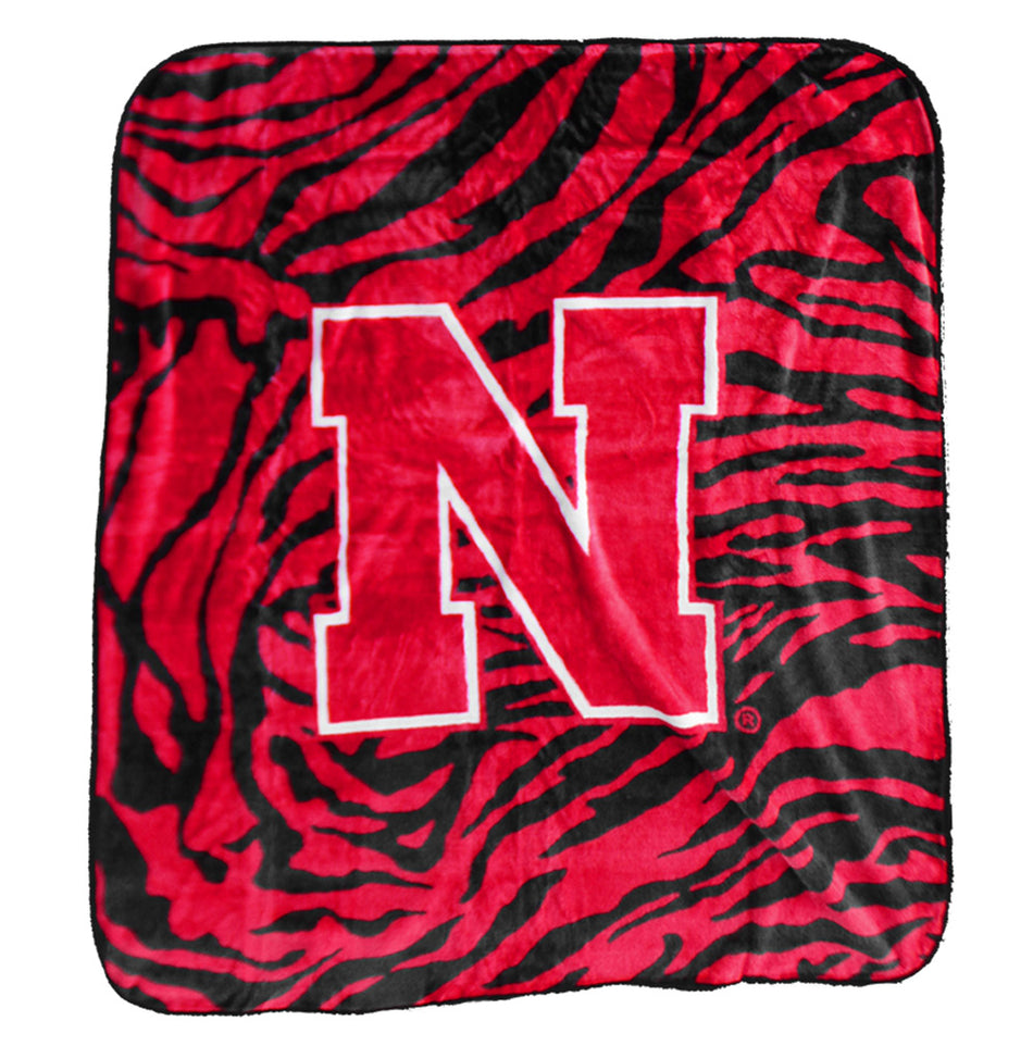Nebraska Huskers Raschel Throw Blanket