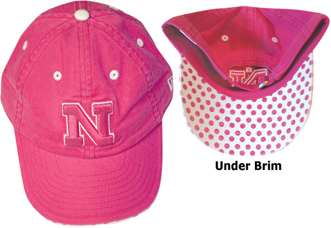 Girls Pink Polka Dot Cap