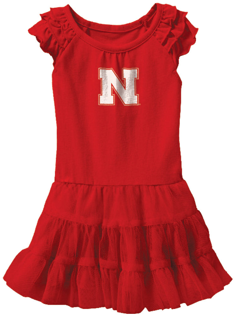 BALLERINA DRESS RED IRON N WHITE