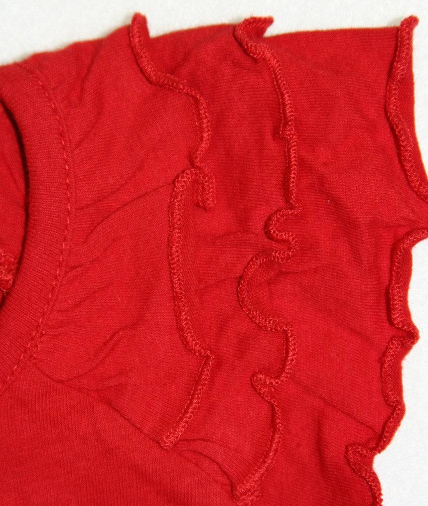BALLERINA DRESS RED IRON N WHITE