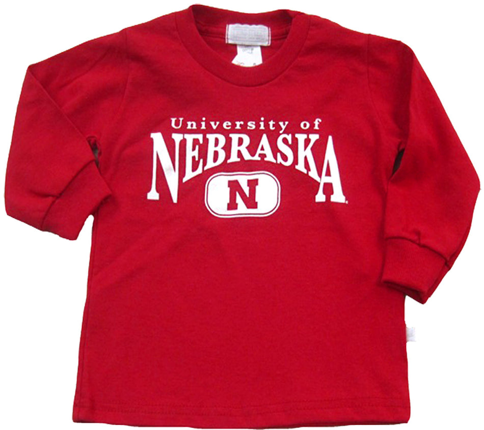 3ST L/S RED TEE NEBR CORNHSKR N
