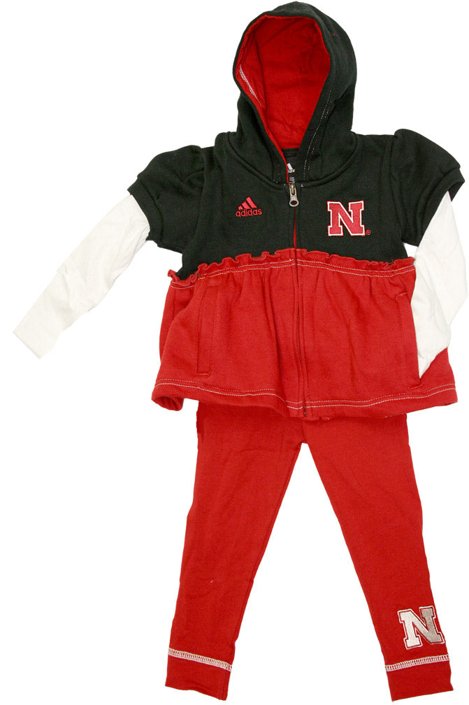 AD TODDLER FULL ZIP LAYERED HOODIE & LEGGING SET