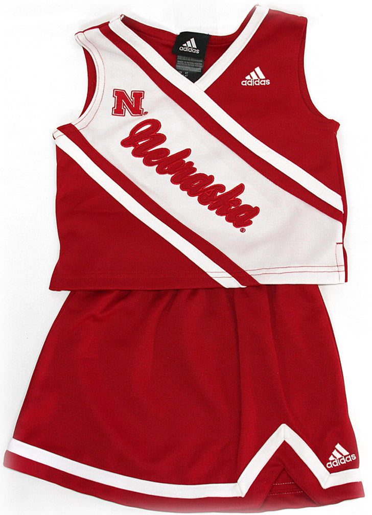 Adidas Huskers 2 Piece Girl's Cheerleader Set