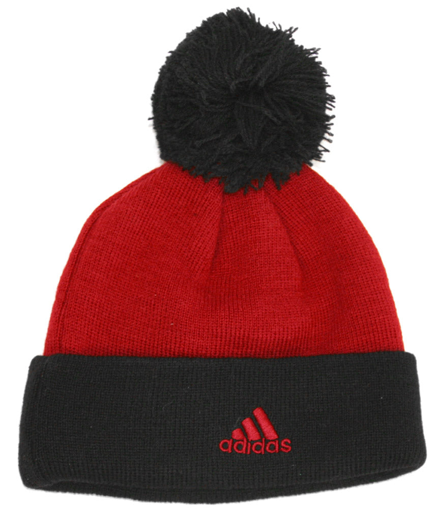 Adidas Kids Knit Cuffed Stocking Cap with Pom