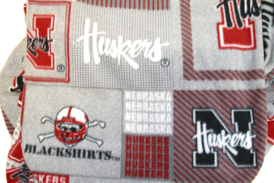Gray Block Nebraska Car Seat Cover
