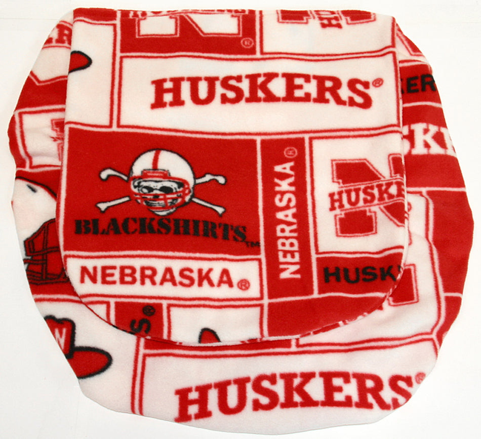 Red Block Husker Car Seat Cover