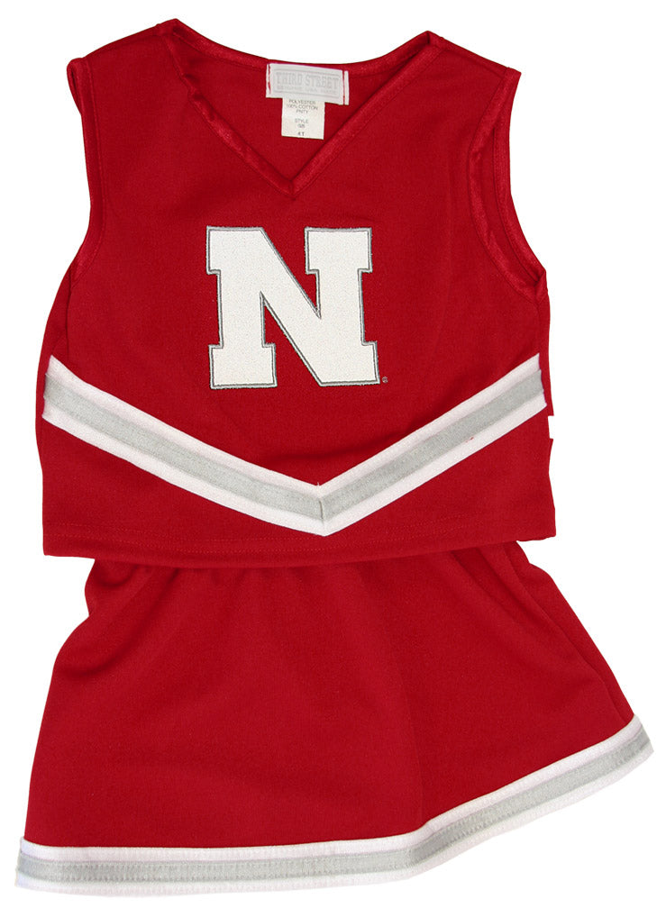 Husker 3 Piece Toddler's  Glitter Cheer Outfit