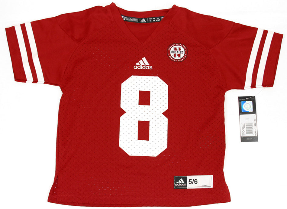Children's Nebraska #8 Red Jersey