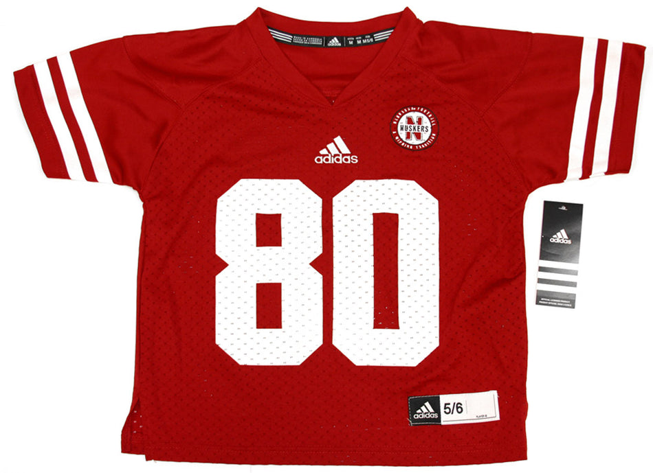 Children's Nebraska #80 Red Jersey