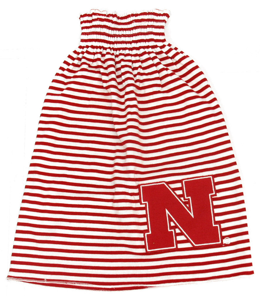 Nebraska Smock Red & White Dress