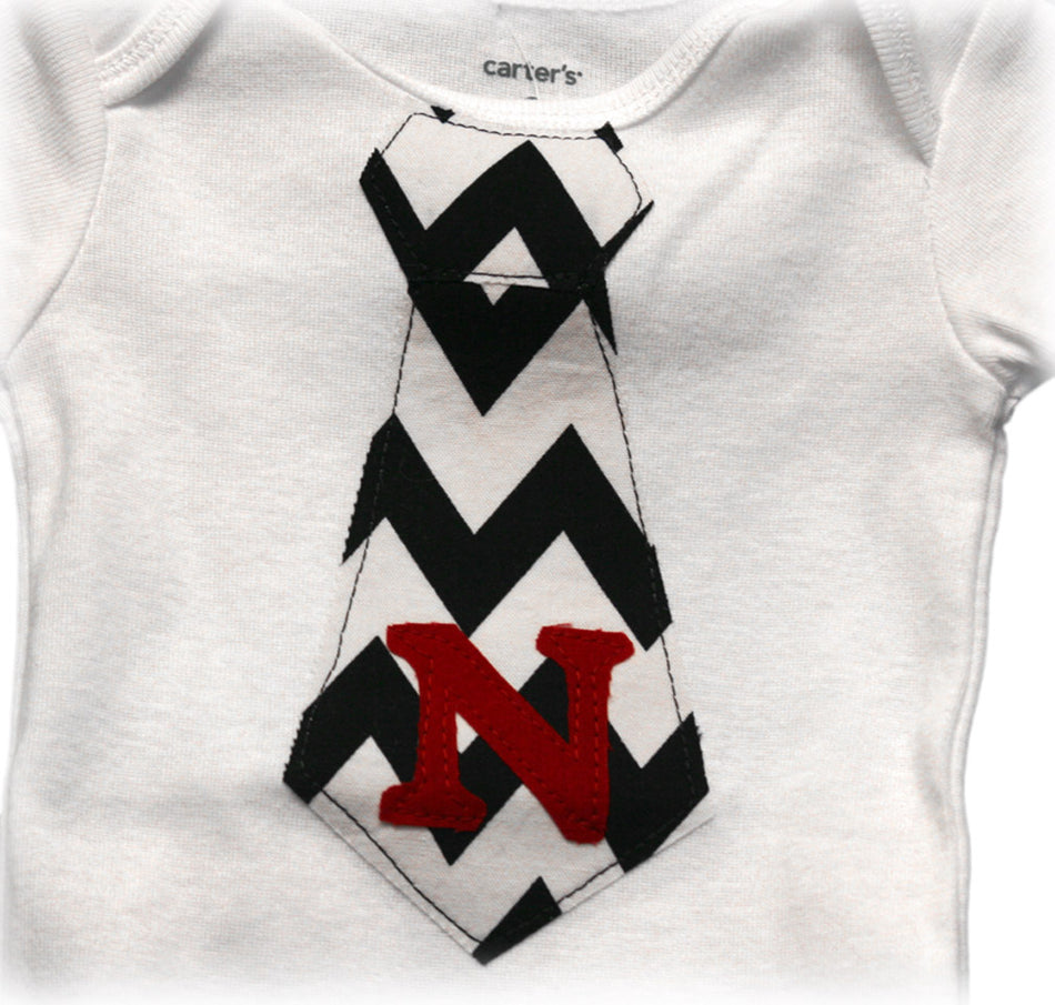 Chevron Tie Onsie
