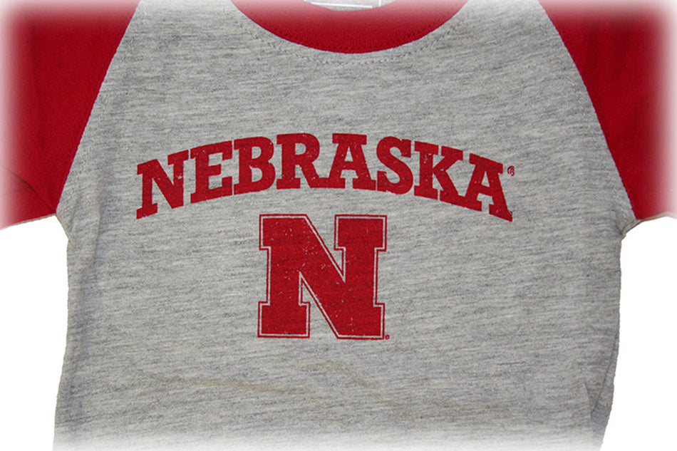 Nebraska N Raglan Onesie