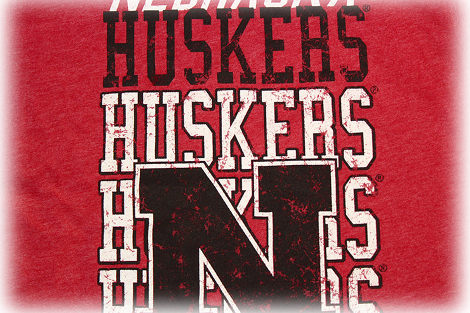 Nebraska N Stacked Huskers Kid Tee