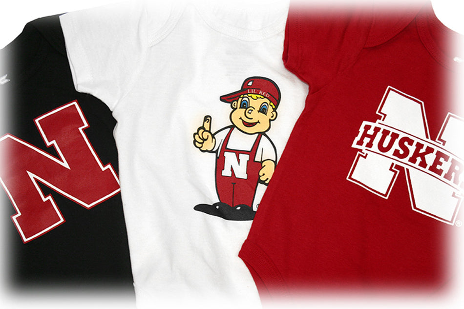 Baby Husker 3 Pack Onesies