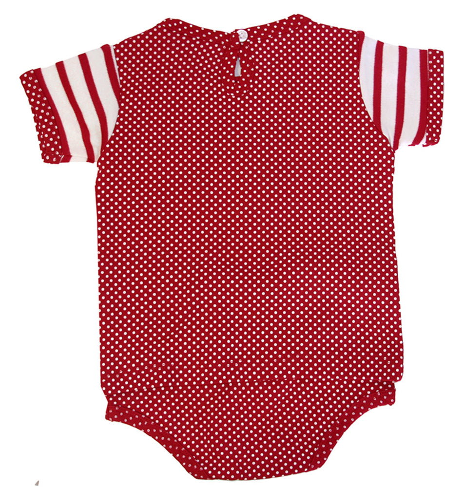Nebraska Stripe Poka Dot Creeper