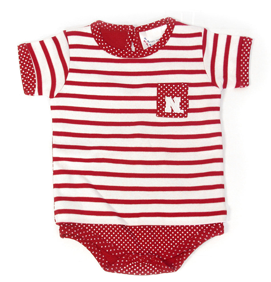 Nebraska Stripe Poka Dot Creeper