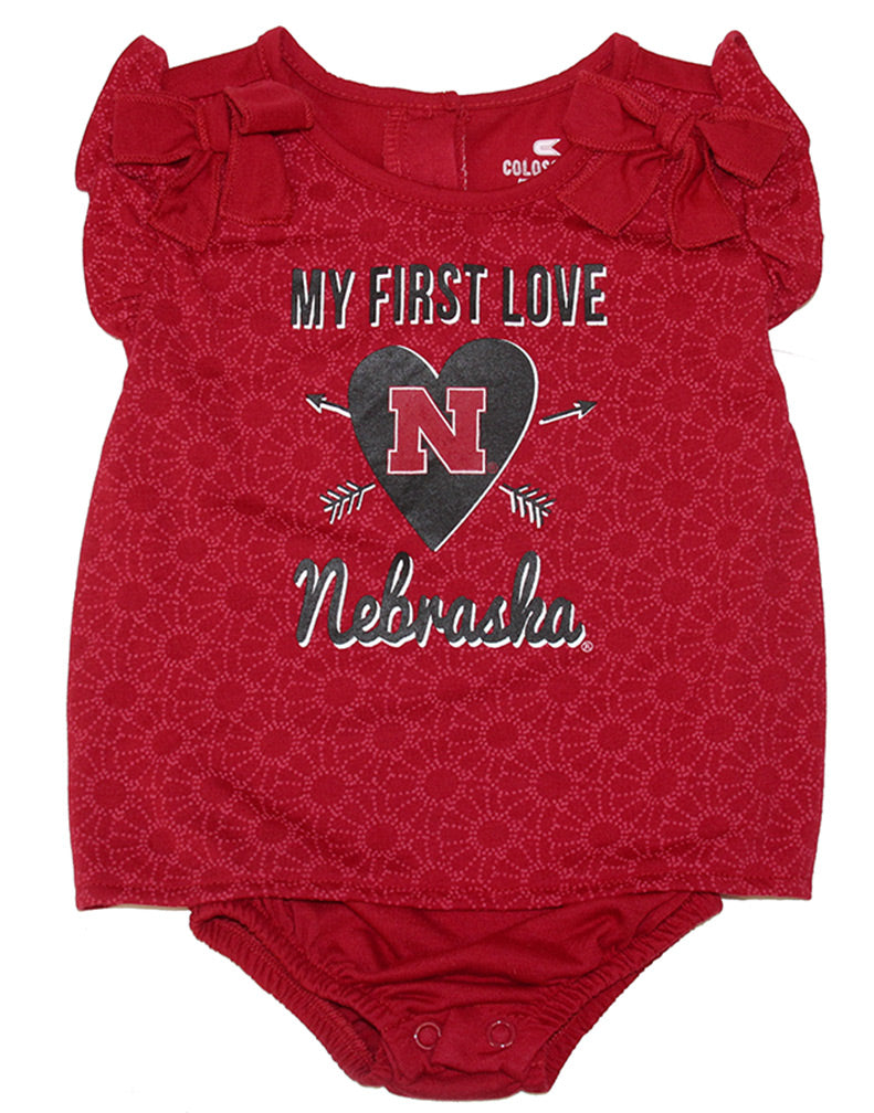 My First Love Nebraska Girls Onesie