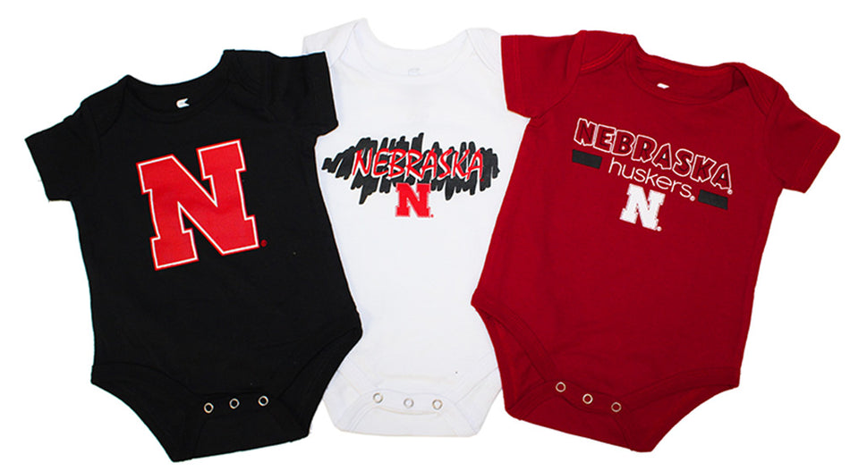 Husker Infant Triple Play Onesie 3 Pack