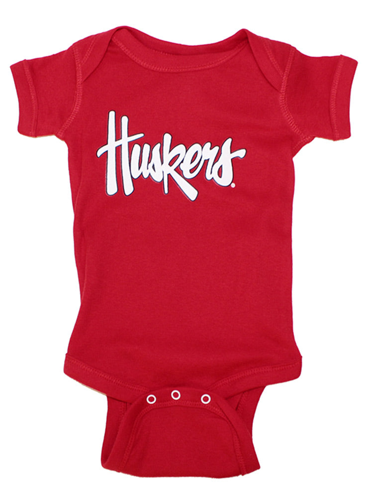 Huskers Script Onesie