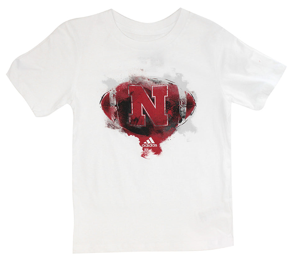 Adidas Kids Nebraska Football Splash Tee