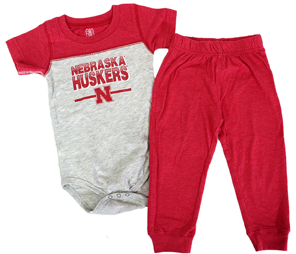 Nebraska Huskers Onesie Pant Set