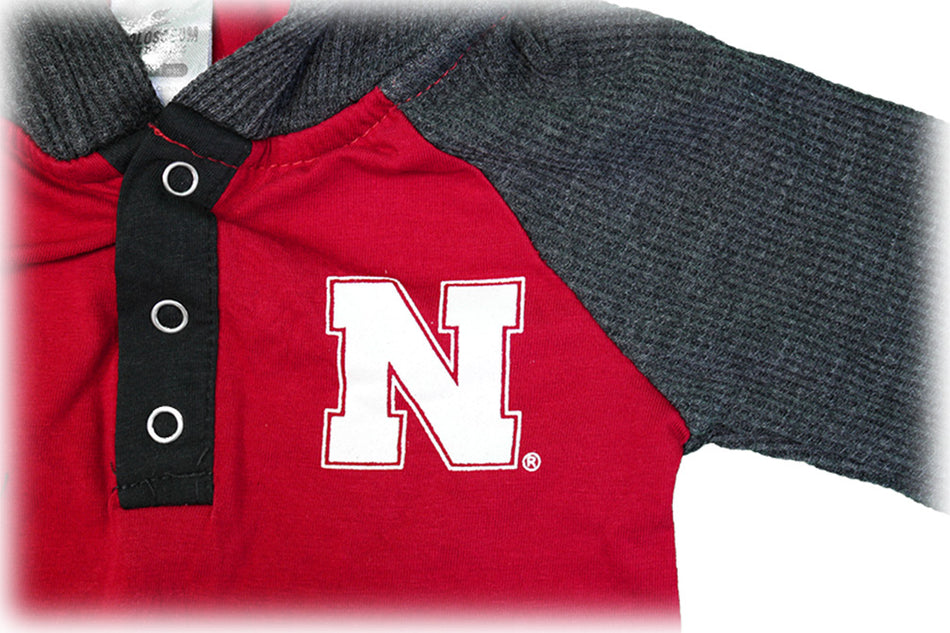 Infant Truffle Shuffle Hooded Husker Romper