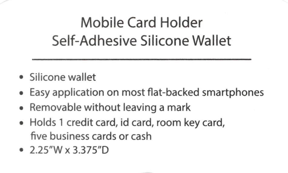 Cell Phone Wallet Husker Card Holder