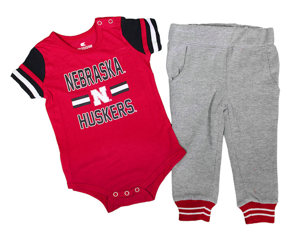 Huskers Football Infants Onesie N Pant Set