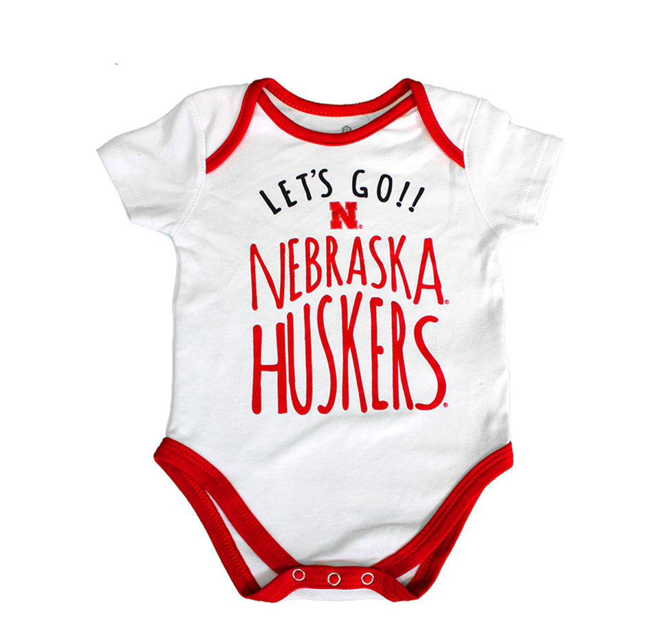 Lets Go Nebraska Huskers Onesie